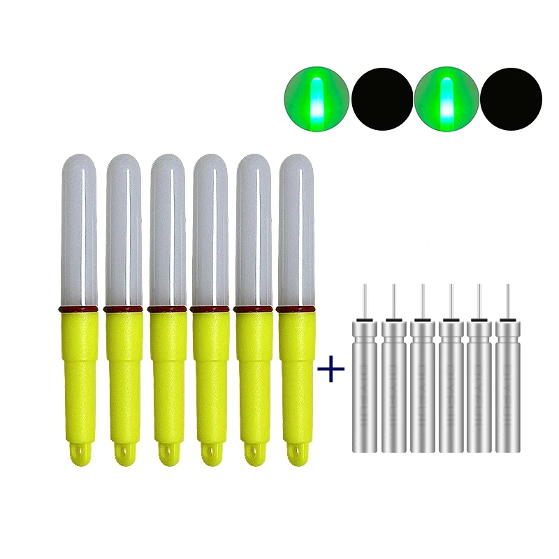 Fishing Light Stick 6PCS Electronic+6CR425 Fish Attracting Ocean Sea Fishing Luminous Tackle