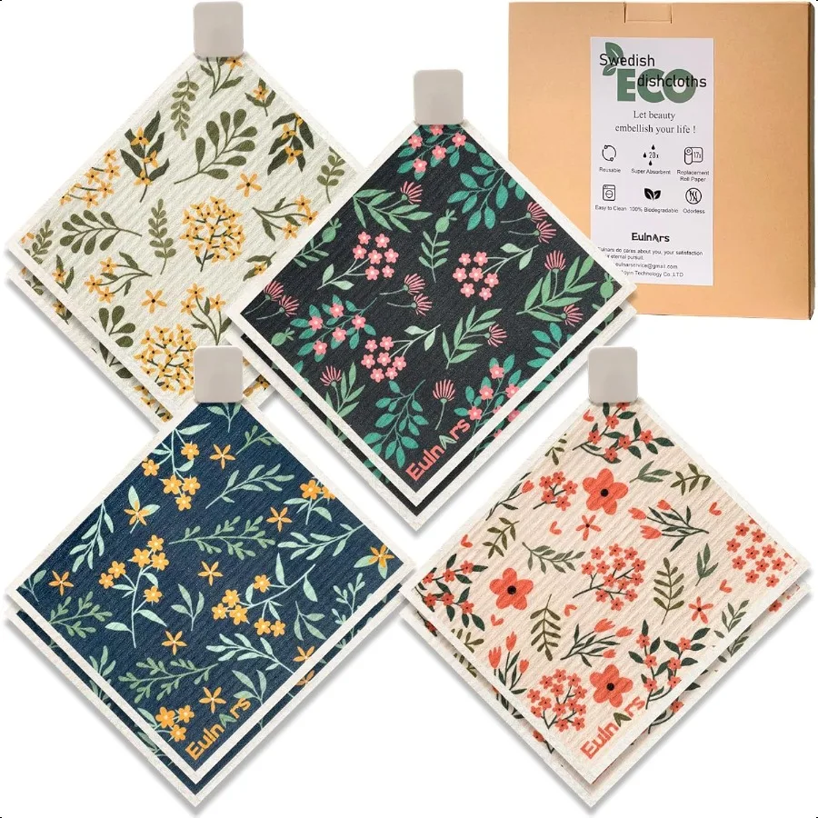 Eco Friendly Reusable Paper Towels 8 Pack