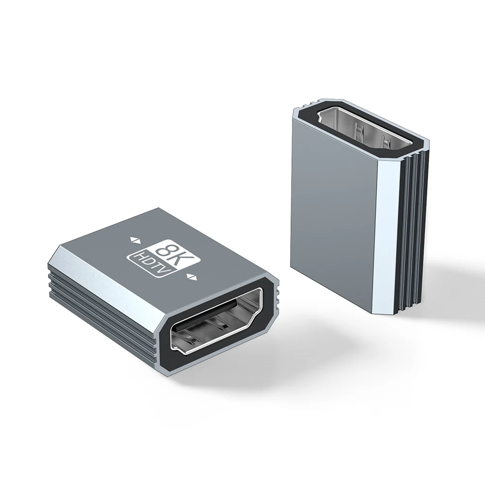 UGOjP HDMI 2.1 어댑터 8K HDMI 암-암 연장 어댑터 HDTV 연장 케이블 코드 어댑터 모니터 디스플레이 노트북용