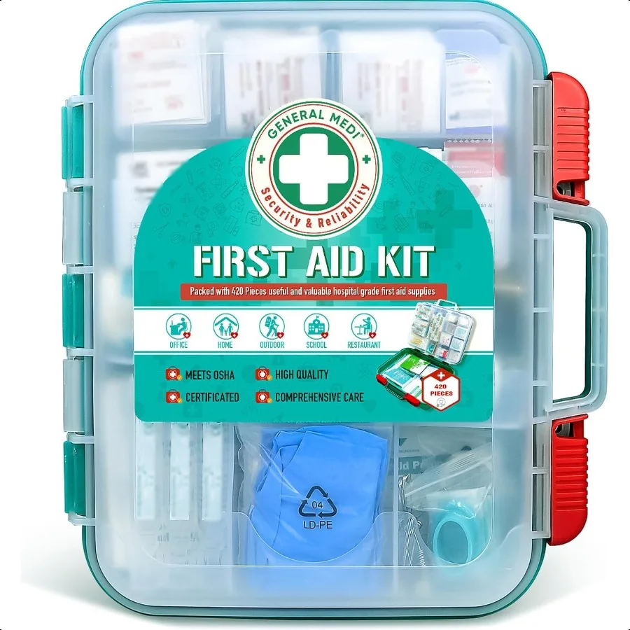 Professional 420 Pieces First Aid Kit for Travel