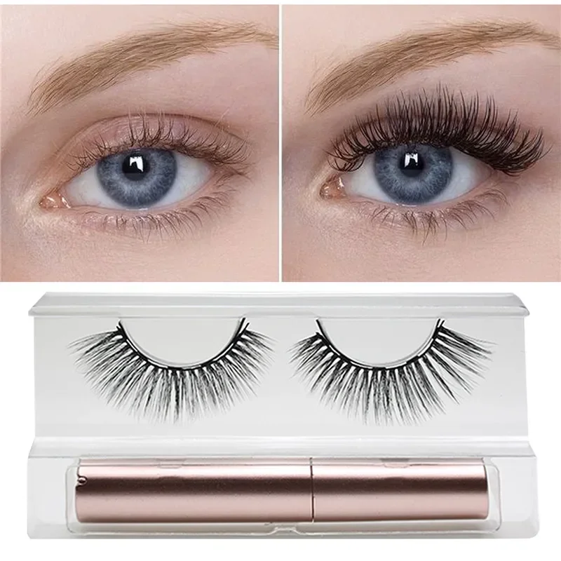 3D Magnetic Eyelashes Set Waterproof Lasting Naturally Magnetic Eyeliner Magnet Eyelashes Makeup Extension False Kit fake eyelashes