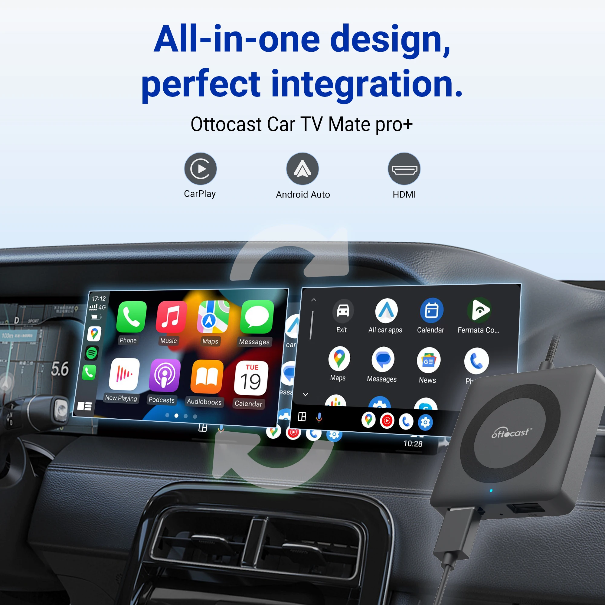 【Ottocast】Car TV Mate Pro Amazon.com: OTTOCAST Car TV Mate Pro Built-in Wireless