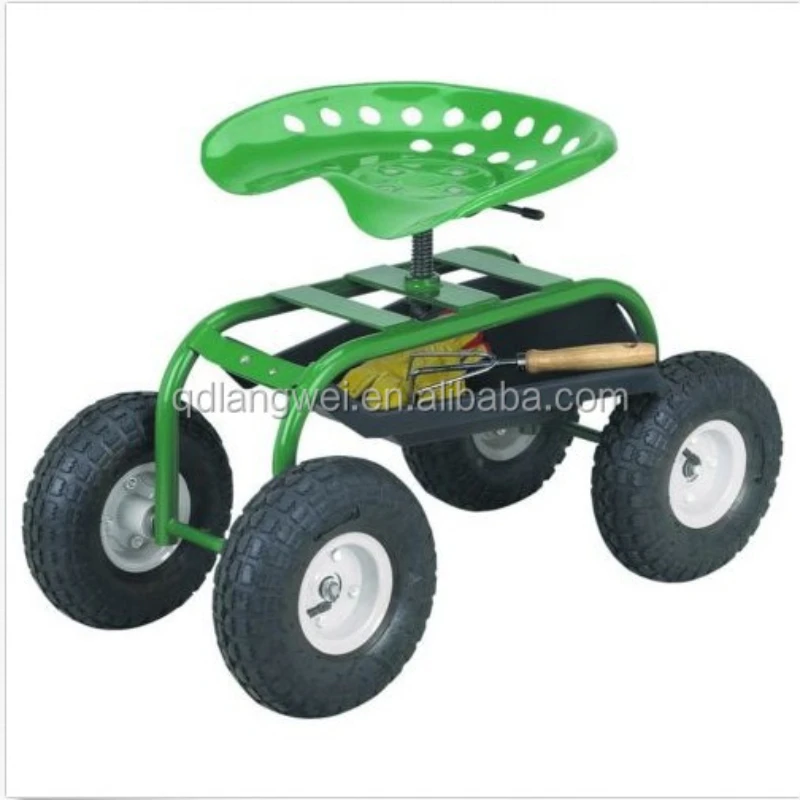 

garden work seat with wheels