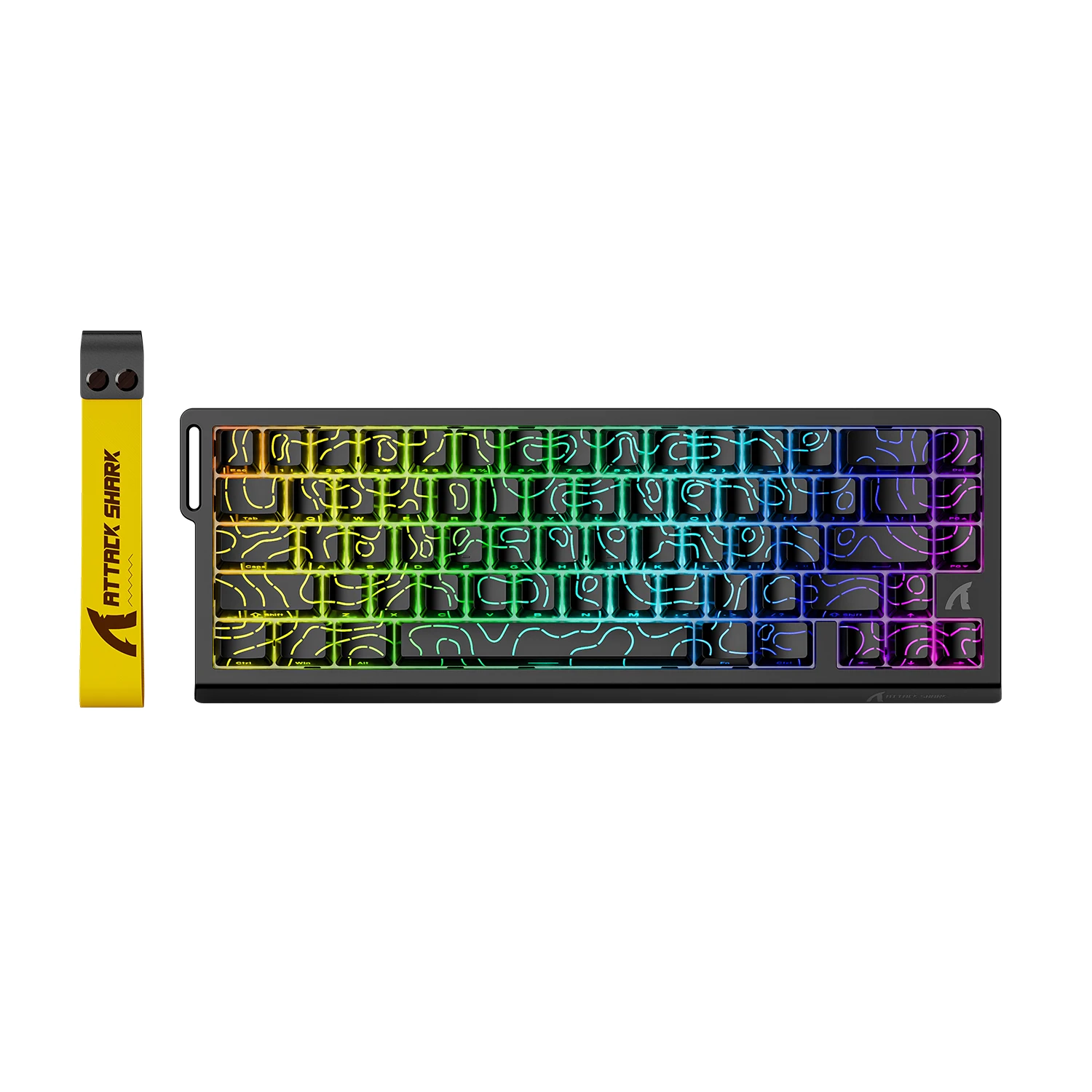 ATTACK SHARK X68 HE 유선 마그네틱 기계식 게이밍 키보드 0.01mm 래피드 트리거 8000Hz 폴링 레이트 0.125ms 레이턴시 SOCD Pro