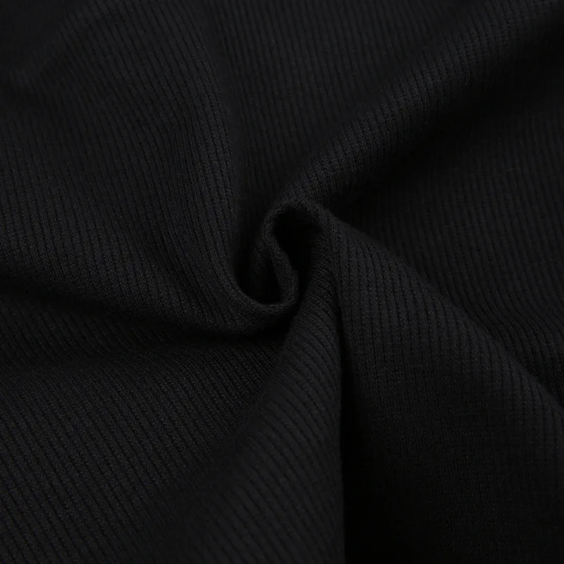 Sexy Falten Knöpfe ärmellose Crop Top schwarz Vintage Y2k Korsett Tops lässig Basic T-Shirt – Detail 11