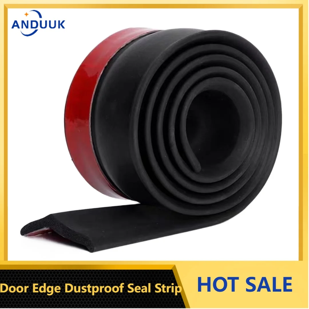 

3/5m Garage Door Weather Multipurpose Home Edge Replacement Full Wrap Dustproof Portable Adhesive Seal Strip Bottom Rubber Trim