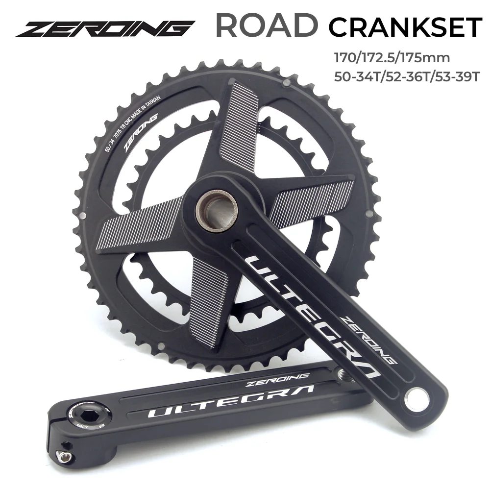 Tanie ZEROING rower szosowy 2x10 /11/12 prędkość korba koła łańcuchowego CNC
