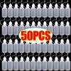 5-50pcs Plastic Squeezable Tip Applicator Bottle Refillable Dropper with Needle Tip Caps for Glue Pigment Oil Liquids Bottles 1