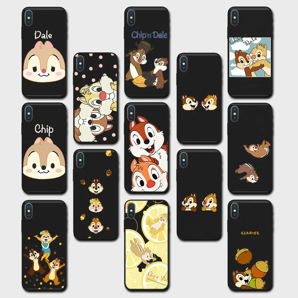 Custodia Nera Scavata Per Vivo Y10 Y11 Y11S Y15S Y15A Y15 Y19 Y5S Y20 Y20S Y91 Y91C Custodia Morbida Zb6 Chip Dale