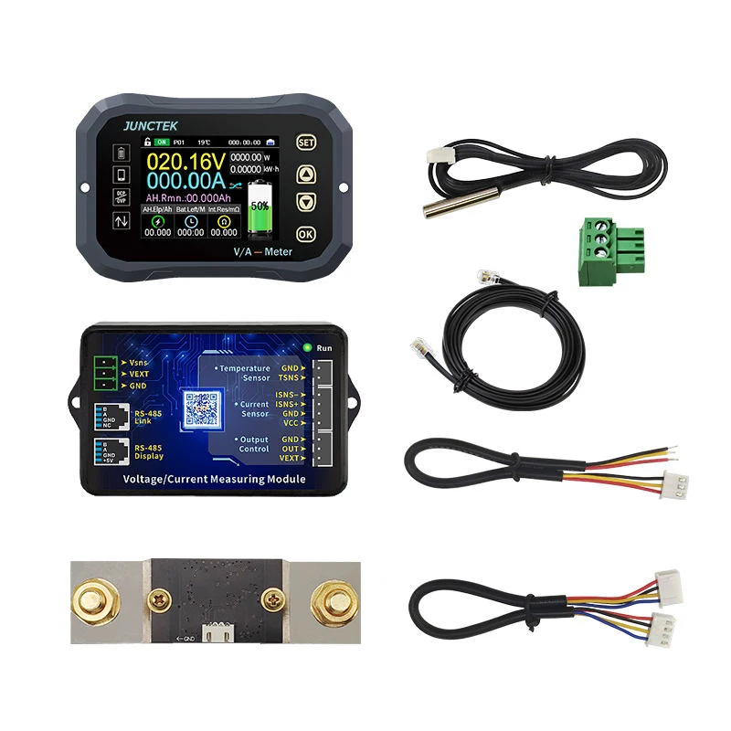 Battery Monitor Bluetooth KG140F DC 0-120V 0-400A Battery Tester Voltage Current VA Coulomb Meter Capacity Indicator