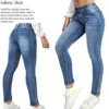 Y2k Jeans Jeans For Woman Elastic Blue Skinny Trousers Simple Design Classic Denim Pants Retro Style High Waist