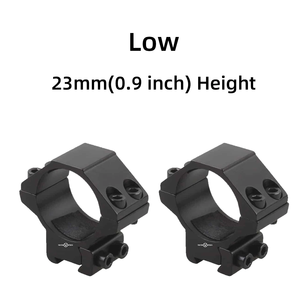 Vector Optics 11mm Dovetail Ring Mount High Profile Low Profile for Rifle Scope Hunting Mount For 30mm Tube