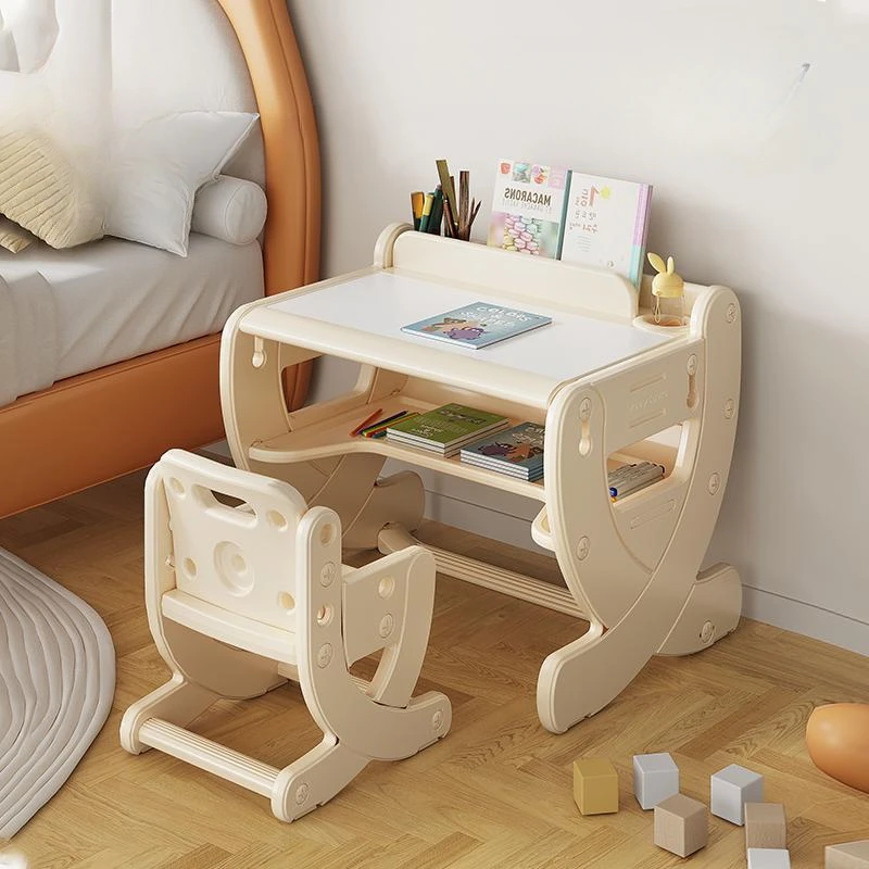 

Aoliviya Sh Learning Table and Chair Set Reading Area Children's Early Education Table Adjustable Kindergarten 2-10 Years Old Ba