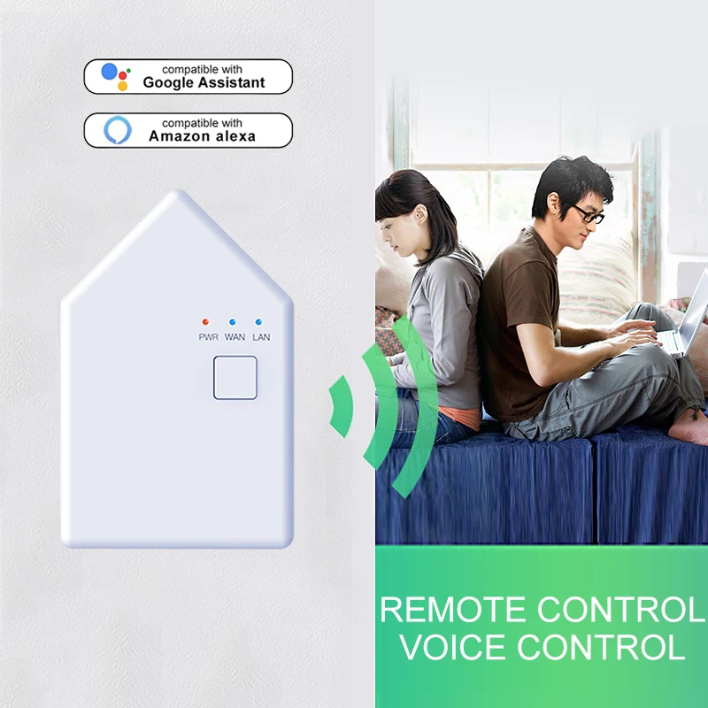 블루투스 메쉬 스마트 브리지, 스마트 홈 보안 시스템용, 넓은 제어 범위, Alexa Assistant와 함께 작동