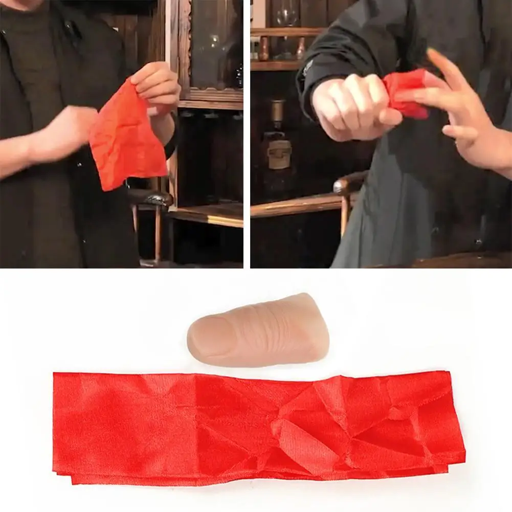 Funny Prank Close Up Vanish Appearing Finger Stage Magician Props Tool