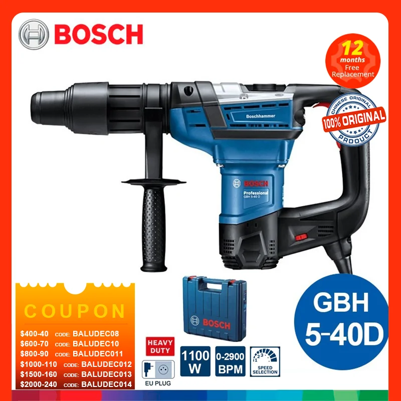 tilgivet Tag et bad gravid BOSCH Hammer Drill GBH 5-38 X 12-52 D PROFESSIONAL Electric Hammer SDS-Max  Rotary Hammer