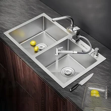 

Nozzle Mixer Taps Kitchen Sink Drain Pipe Stainless Steel Basket Undermount Kitchen Sink Filter Washing Cocina Home Improvement