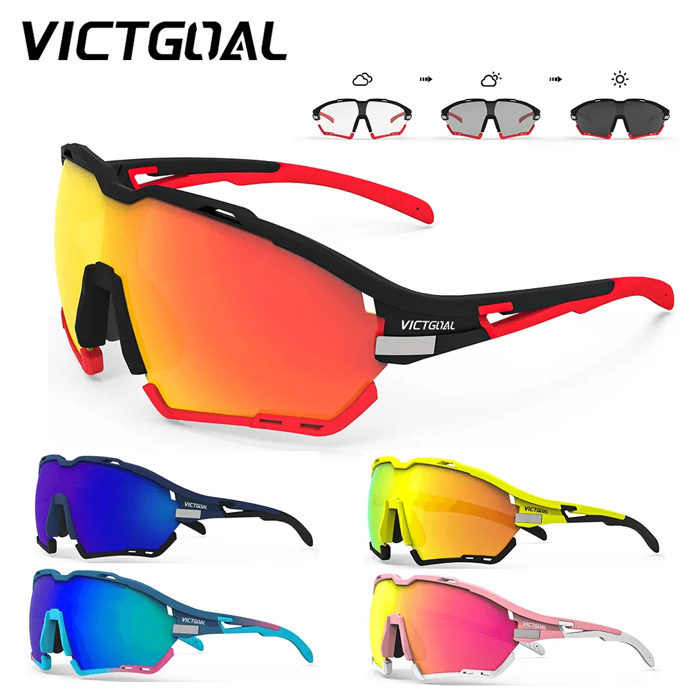 

VICTGOAL Cycling Sunglasses Photochromic Glasses for Men Polarized Bicycle Eyeglasses MTB Sports Women Goggles Bike Accessories