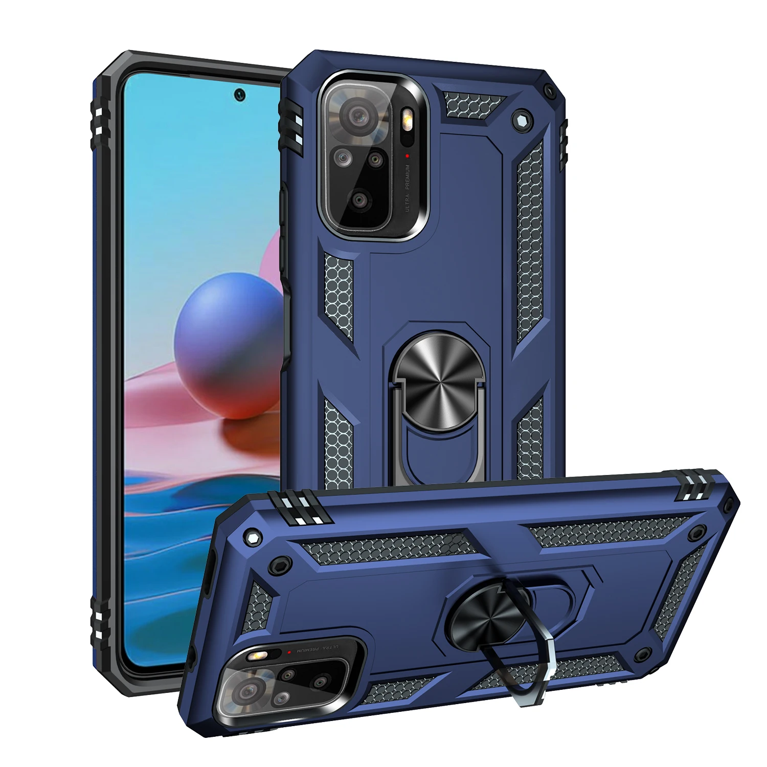 Cover Xiaomi Redmi Note 10 Armor Rugged Military Shockproof Car Holder Magnetic Ring Case for Xiaomi Redmi Note 10 5G Note10 5