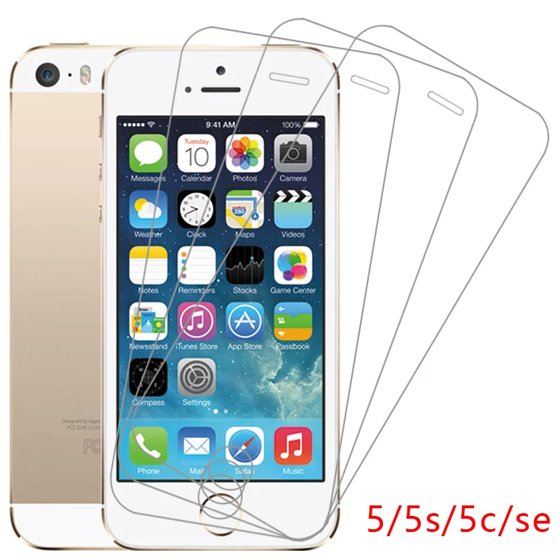 Pellicola Salvaschermo Per Apple Iphone Se 5 S 5C 5 S C Vetro Temperato Protettivo Su Iphonese Iphone5S Film Glas 9H I Phone Ipone Iphon