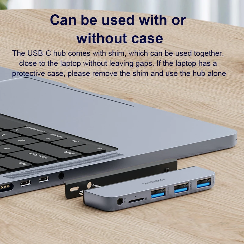 Hagibis-hub Usb c para o Novo Macbook Pro Estação de Ancoragem tipo c Adaptador Usb c com Usb 3.0 Micro sd Porta Aux de 35 mm 14 Pol 16 Pol m1 m2 - Imagem 4
