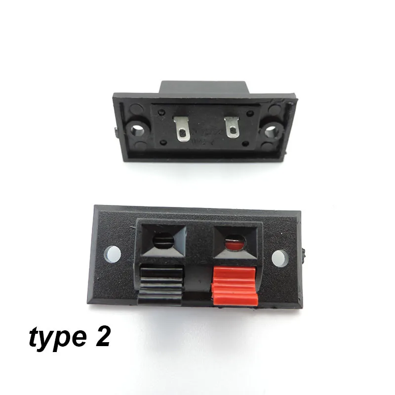Connector Terminal 2P 4P Positions Push In Jack Spring Load Audio power supply Speaker Breadboard Clips switch button p1