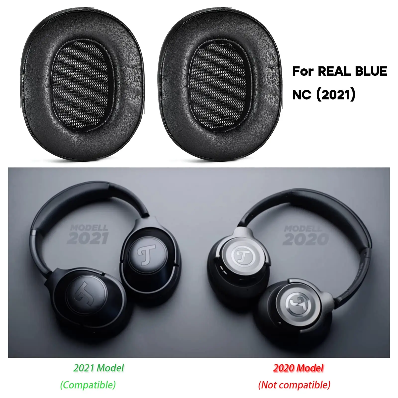 Comfort Protein Ear Pads Headphone Earpads for Teufel Real Blue NC (2021) Headset Noise Cancelling Cushion Earpads