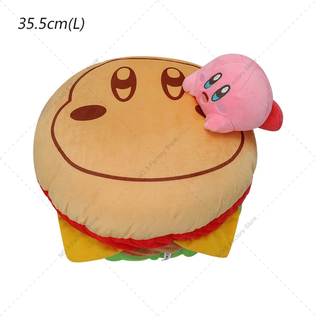 Cartoon Clouds Kirby Hamburger Kirby Plush Toys Game Kirby Waddle Dee Stuffed Doll Soft Sofa Cushions Birthday Gifts for Kids