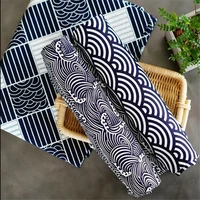 Set of 4 Napkins 30X45CM Cotton Linen Fabric Placemats Shell Print Pattern for Restaurant Living Room Coffee Dining Table Decors 2