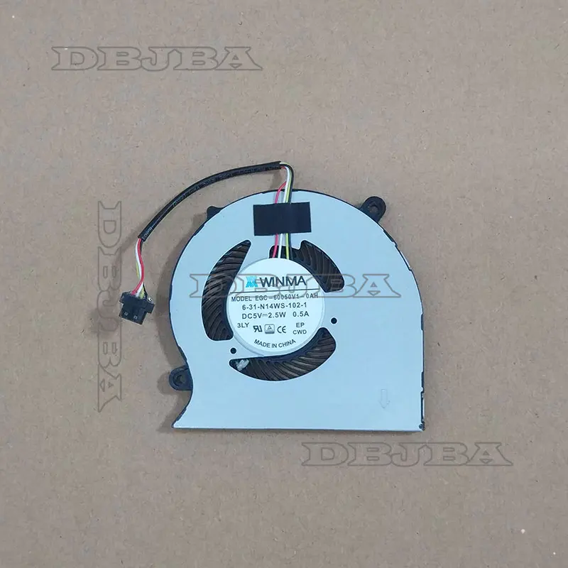 

Laptop CPU Cooling Fan For CLEVO N140WU N141WU N141ZU/CU N14WS 6-31-N14WS-102-1 EGC-60050V1-0AH 5v 0.5a fan