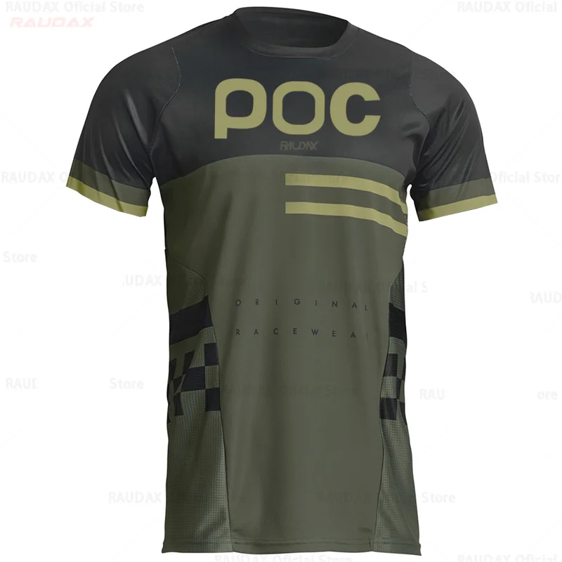 thumbnail image 1 of RAUDAX POC 2023 Camiseta de ciclismo y motocross para hombre, ropa para descenso de montaña, DH, MX, para motociclismo, para niño, camisetas de MTB, 1 of 5