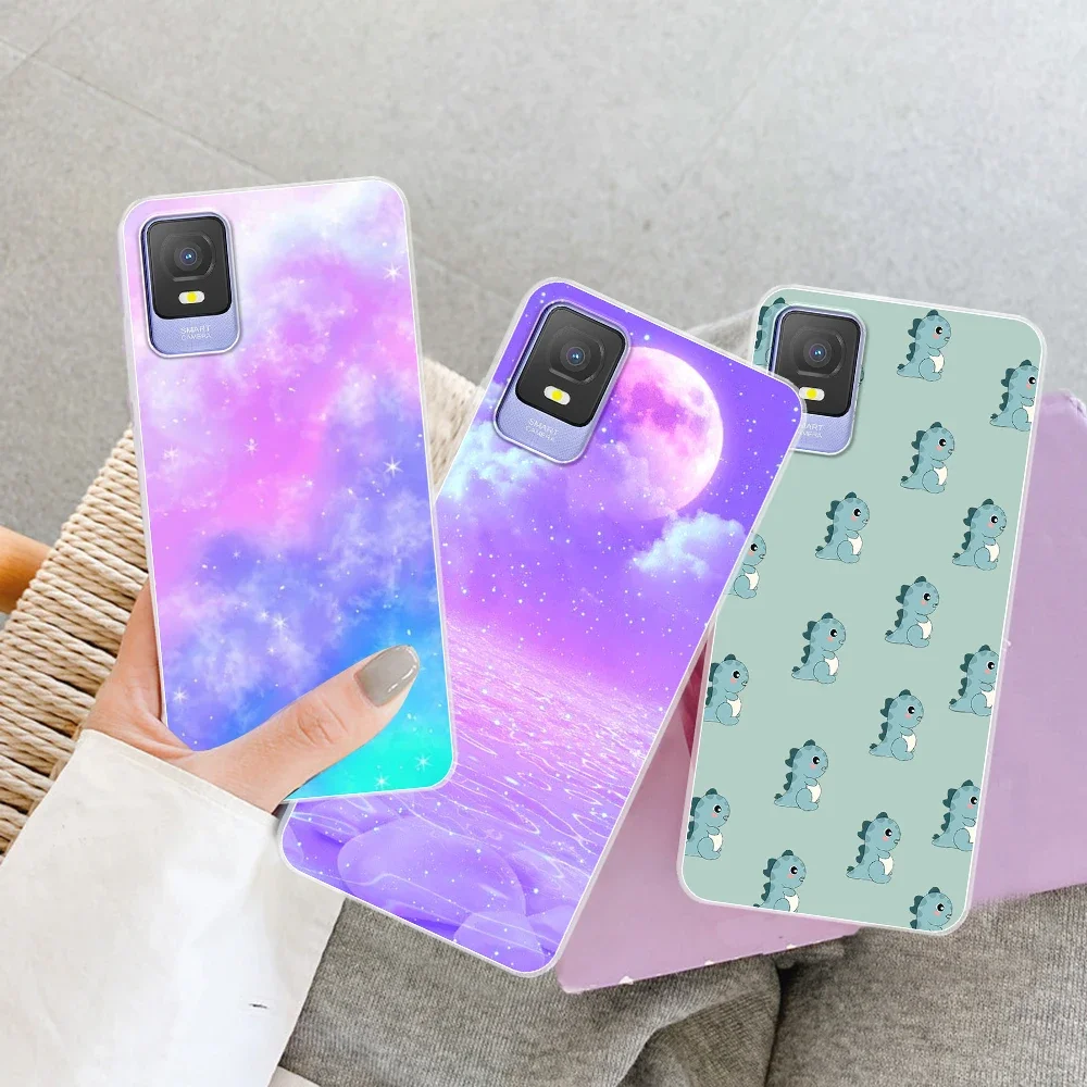 Stylish Fashion Print Clear Silicone Phone Case - Soft Shell Coque