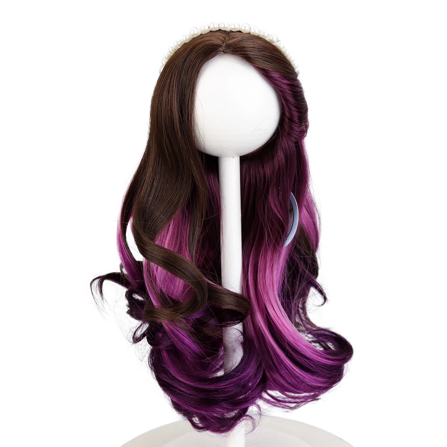 Beautiful Doll Wigs Long Curly Fit for 26-29cm Head 18 Inch American Doll Tress Hair