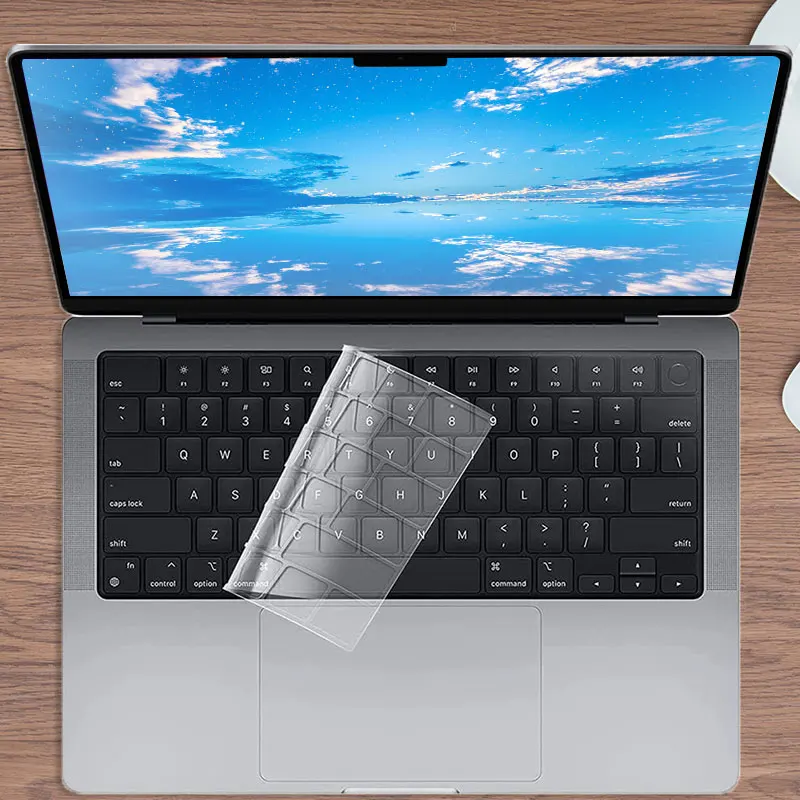 

Чехол для клавиатуры из ТПУ Новый MacBook Pro 14 16 дюймов 2021 A2442 A2485 Прозрачная защита клавиатуры