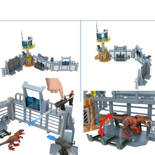 Jurassic World Mattel GYH43 Giganotosaurus Outpost of Ruling Base Hunting Tower Fence Model Giganotosaurus Model Free Shipping 5