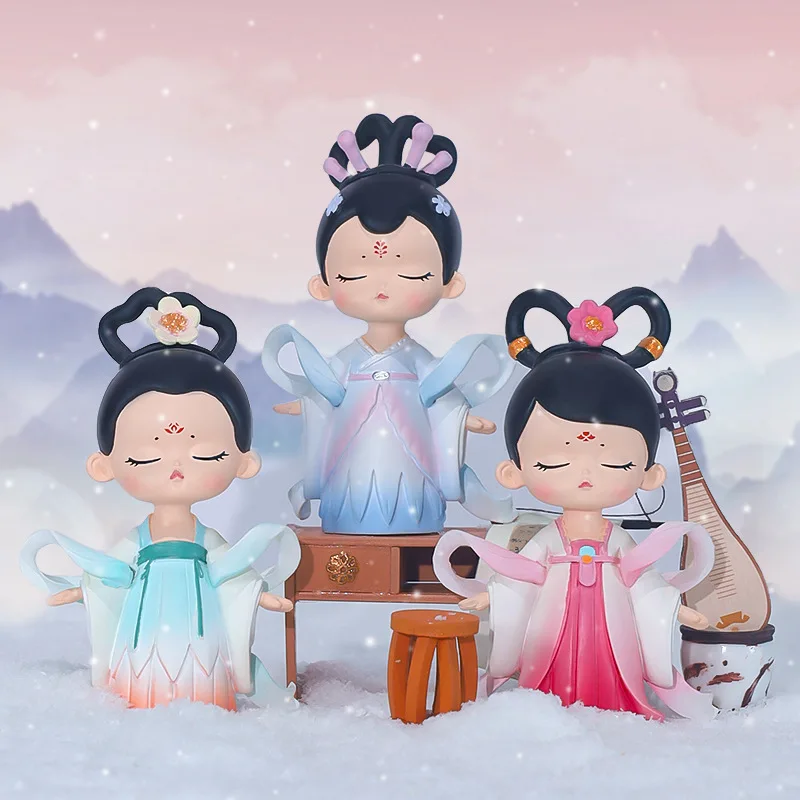 

7cm Creative Antique Girl Home Decorations Antique Doll Ornaments Resin Crafts Sculpture Handicrafts Resin Decoration Gifts