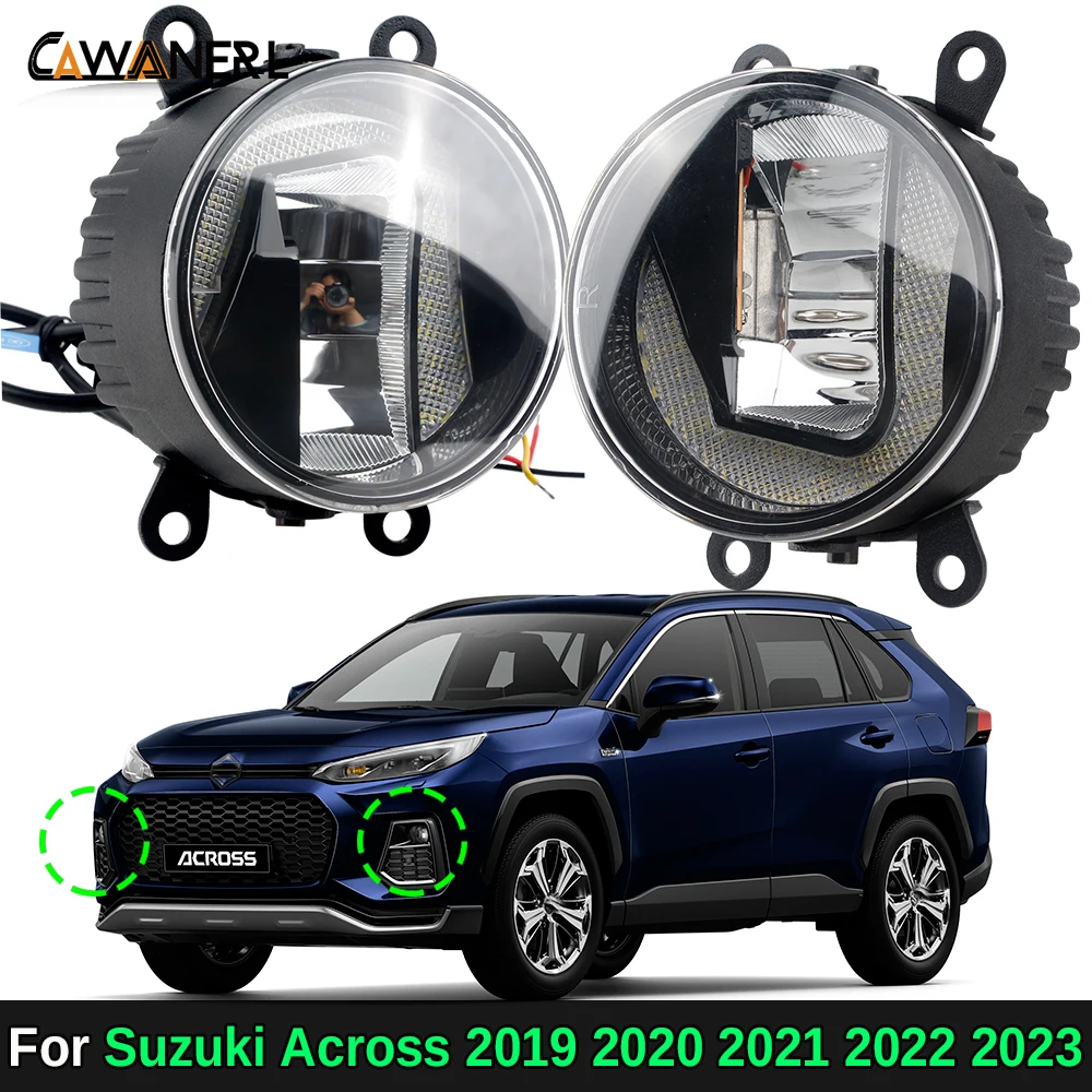 

2 в 1, автомобильная Передняя алюминиевая фонарь заднего хода и дневные ходовые огни 30 Вт для Suzuki Across 2019 2020 2021 2022