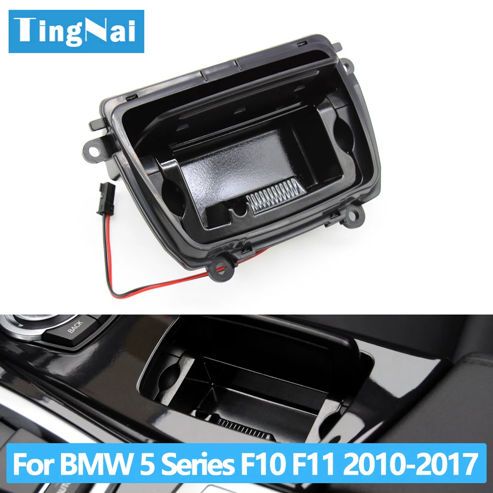 Nowa do wnętrza samochodu konsola środkowa popielniczka box dla BMW akcesoria 5 serii F10 F18 520 523 525 528 530 535 51169206347