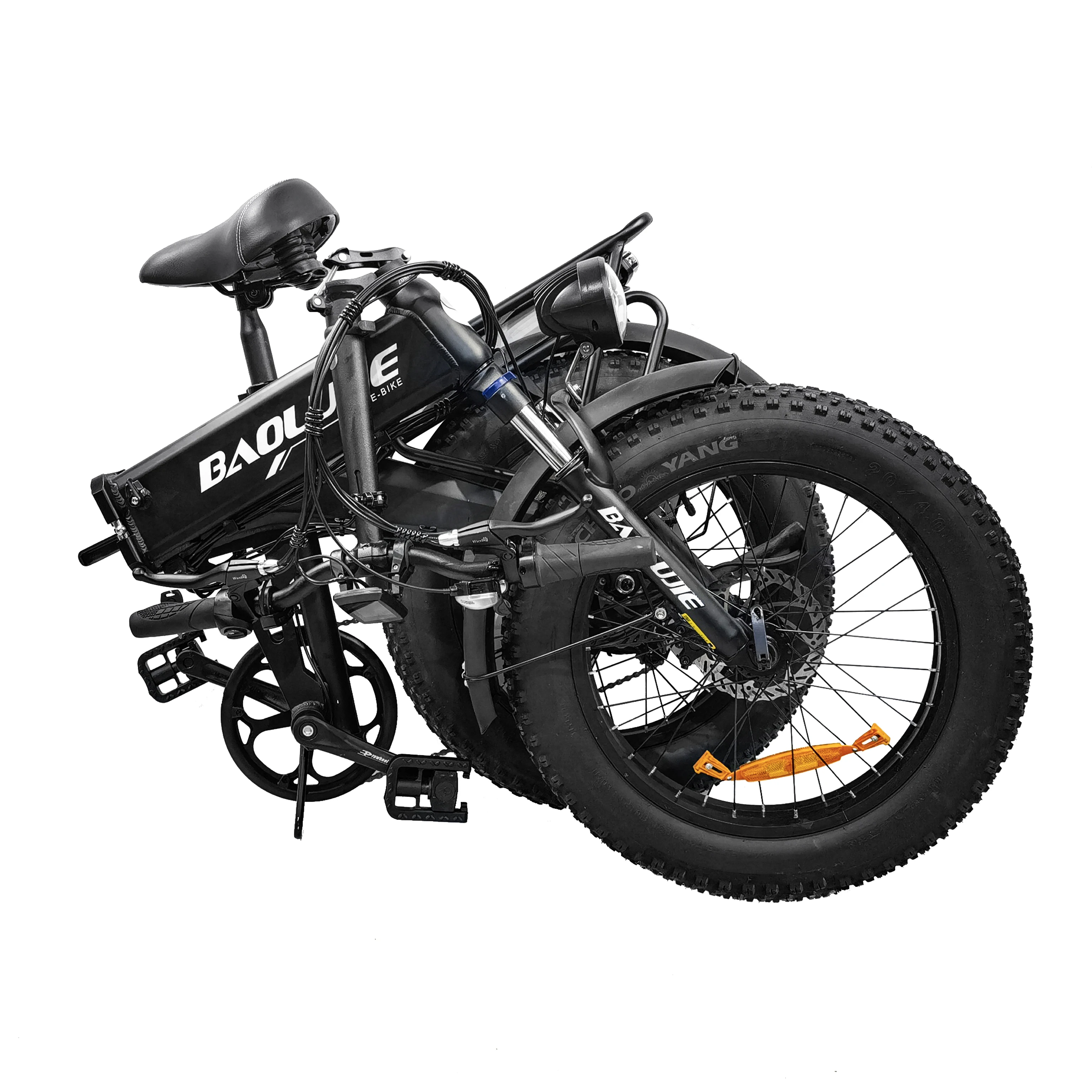 New BLJ-DZ 20-inch rear electric folding bicycle 48V 500W12AH wheel hub motor 7 gear adult city electric bicycle