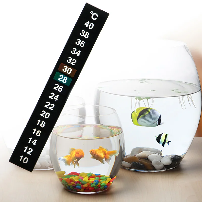 Digital Temperature Sticker Adhesive Thermometer Strip Celsius Display Adhesive Stickers for Fish  Aquarium