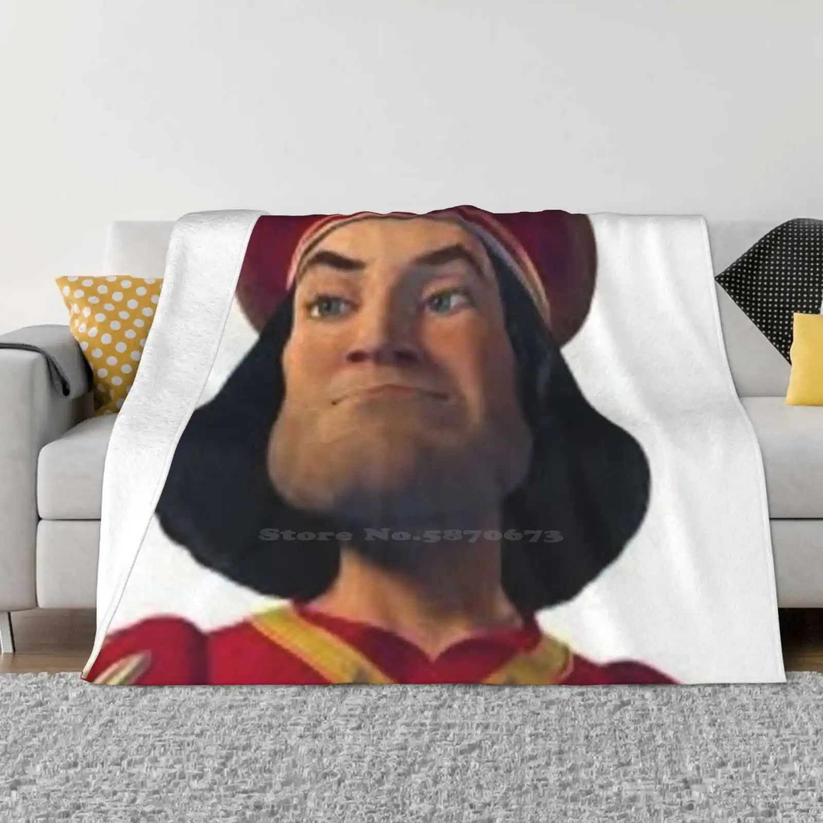 Lord Farquaad Soft Warm Throw Coperta Lord Farquaad Brank Memes Wtf Babe I Più Venduti