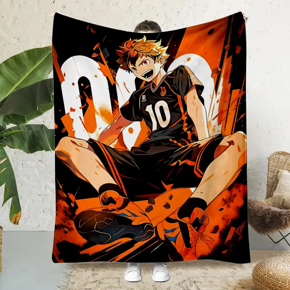 Hot Anime Comics Cute Haikyu Printed Blanket Picnic Blankets Warm Blanket Soft and Comfortable Blanket Home Travel Birthday Gift 6