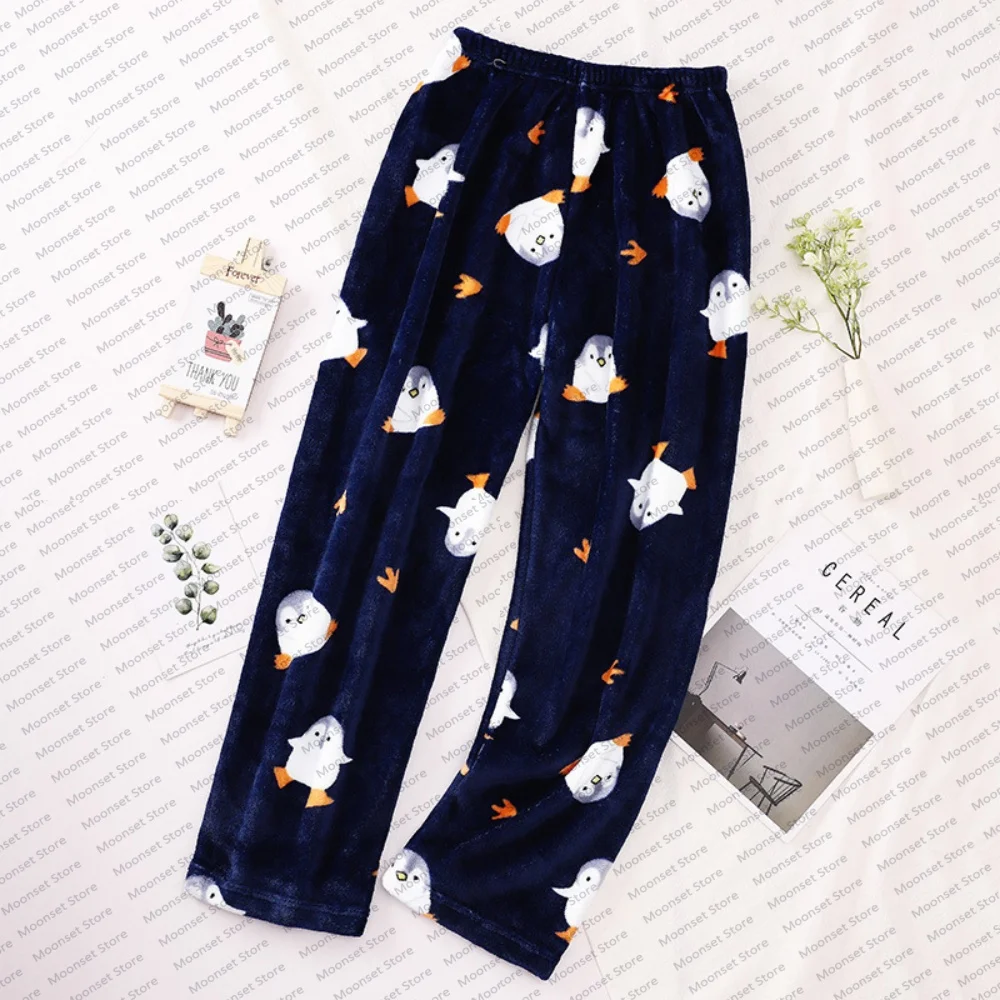 Autumn And Winter Fairy Warm Pants Lazy Person's God Pants Warm Flannel Home Pants Pajama Pants Women's Casual And Comfortable_ecoleips.com
