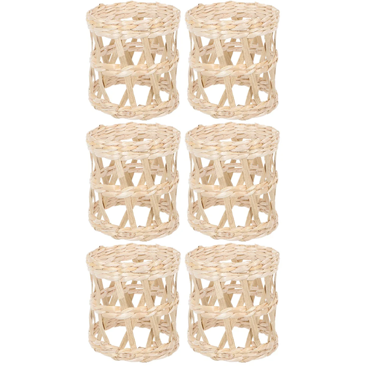 

Cup Holder Sleeve Woven Sleeves Rattan Covers Straw Coffee Beverage Protector Mug Flower Bucket Tea Drink Drinking Wicker