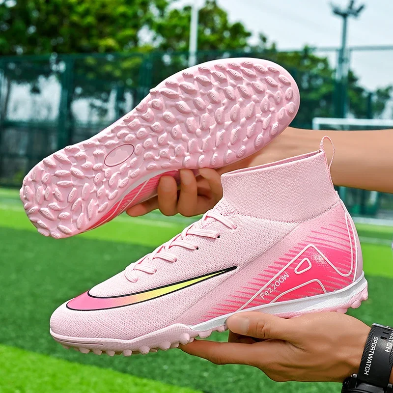 Men's Breathable Non-Slip Long Spike Soccer Cleats