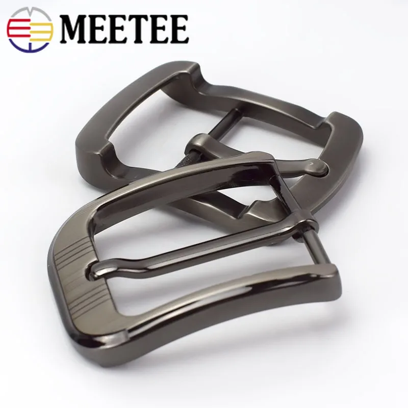 Meetee 남녀공용 금속 핀 벨트 버클, 35mm, 40mm 허리띠 헤드, DIY 가죽 공예 청바지 장식 하드웨어 액세서리, 1 개, 2 개, 5 개