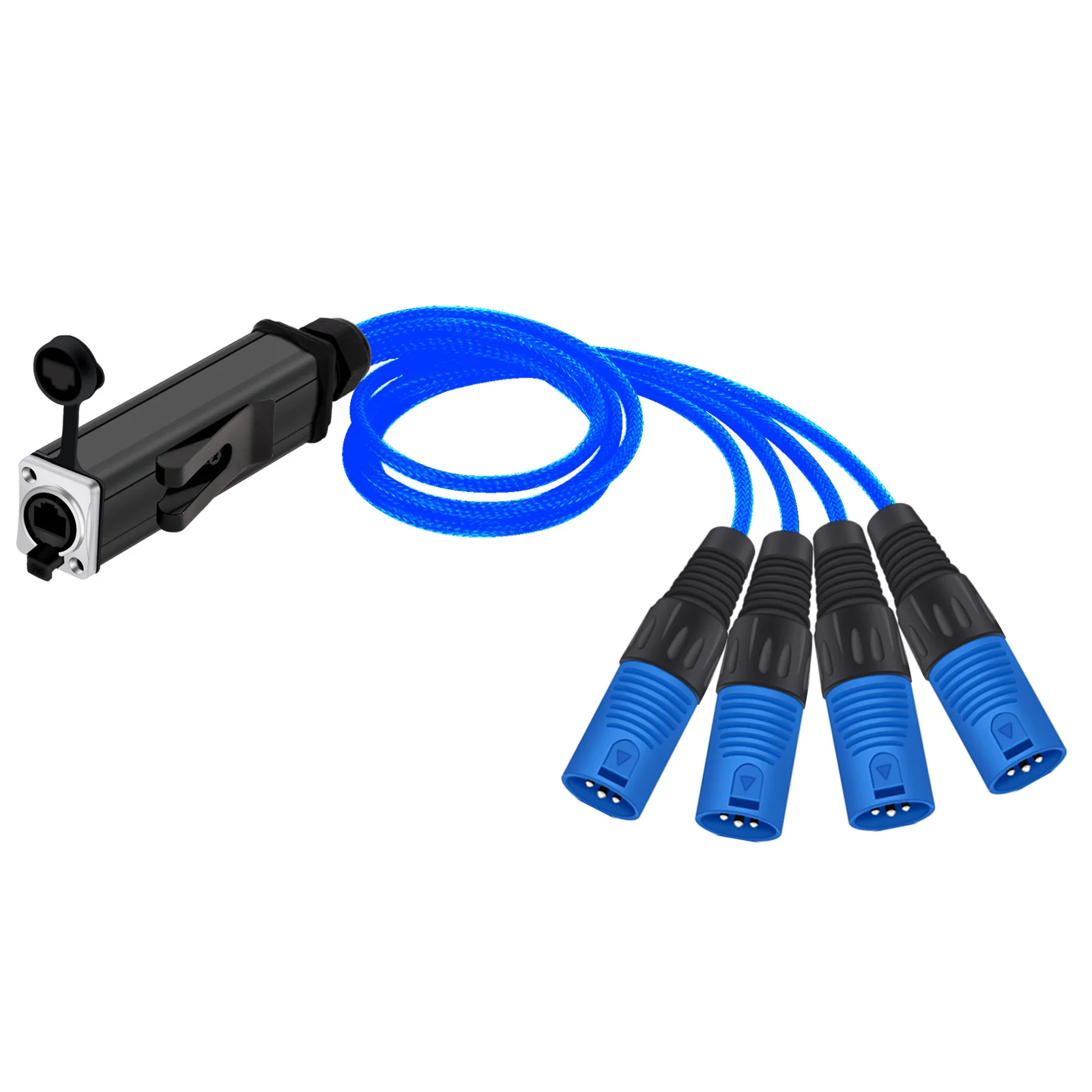 audio 4 canais 3pin xlr extender uso 04