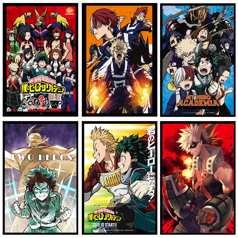 

Мой герой Академия японское аниме мультфильм искусство холст плакат картина настенный художественный принт современные картины в скандинавском стиле Гостиная декоративный