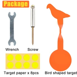 High - Visibility Steel Spinner Target for Outdoor Shooting with Auto Reset and Easy Set - Up Accessories (ORANGE B)