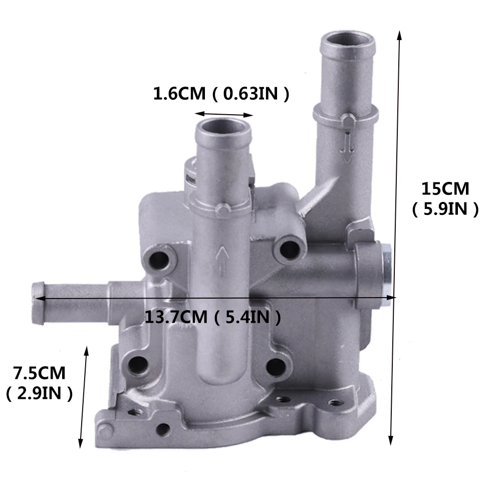 Engine Coolant Thermostat Thermostat Housing Cover For Chevrolet Aveo Cruze Engine Coolant Thermostat and Aluminum Housing 96984103 96817255 For Opel Astra Zafira Signum Vectra